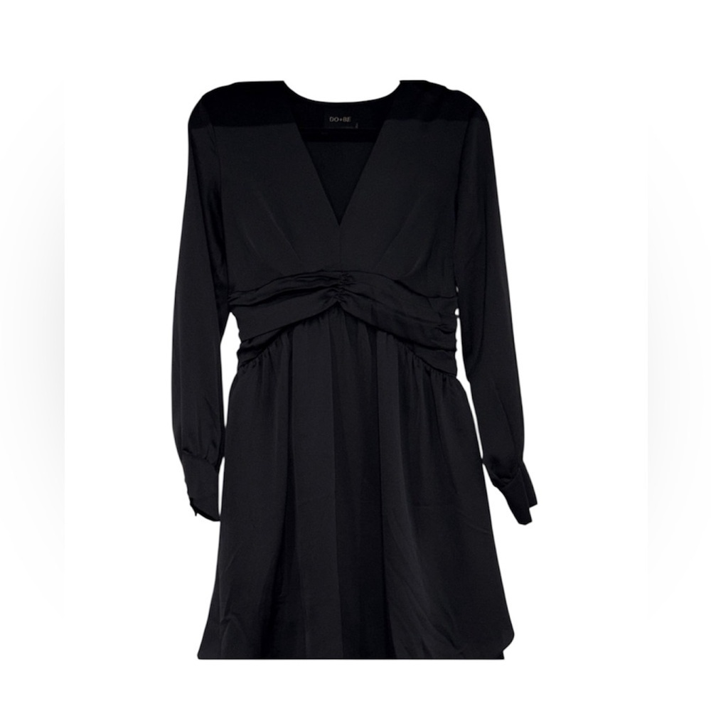 176. DO+BE Women Black Long Sleeve Dress Size Small